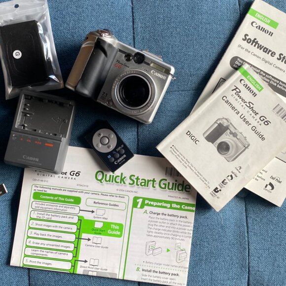 Canon PowerShot G6 7.1MP Digital Camera Silver TESTED - Picture 1 of 6